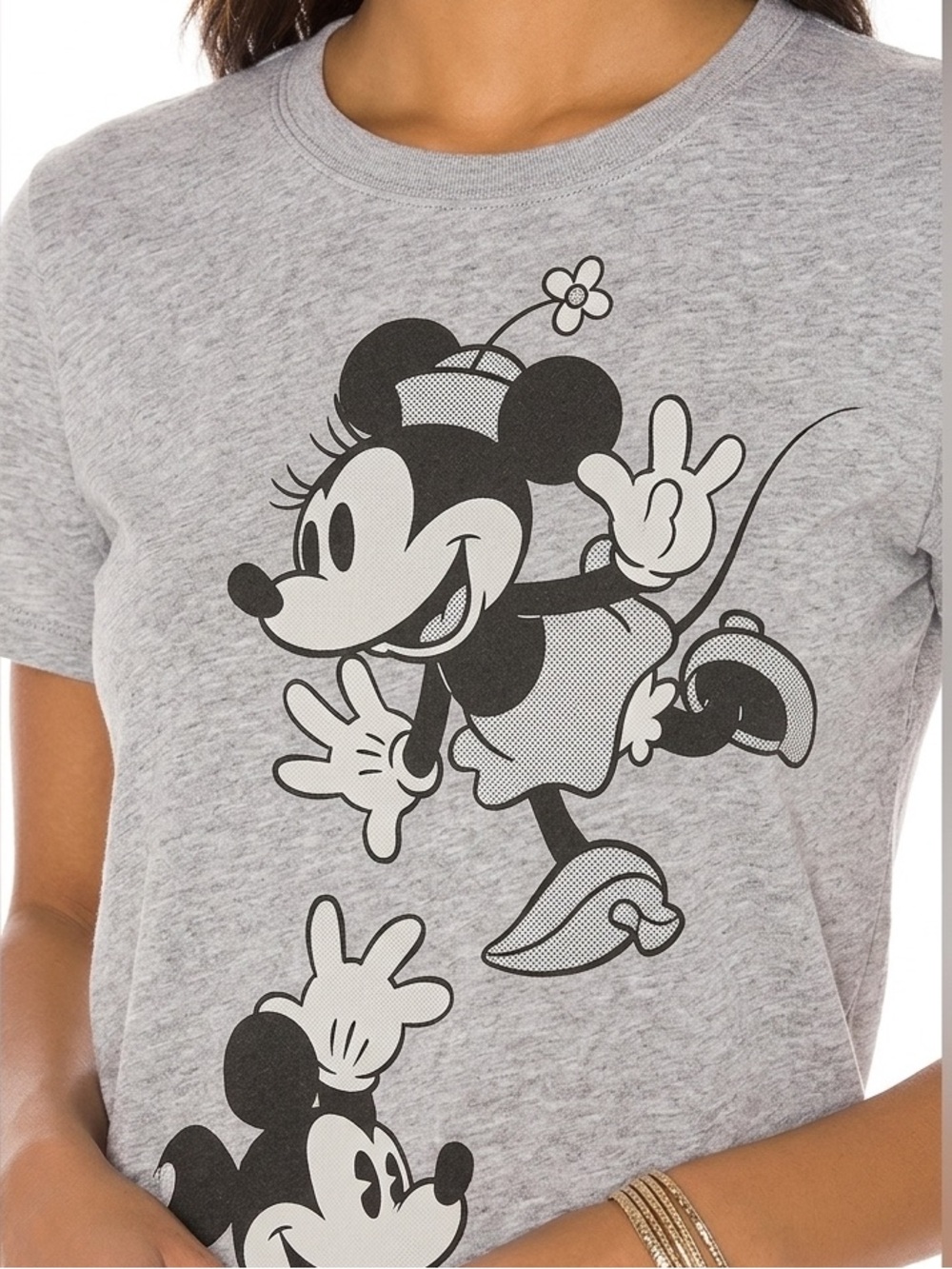 Disney Minnie & Mickey Graphic Tee Size XS